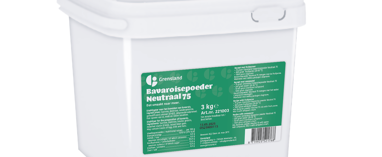 Emmer bavaroisepoeder neutraal